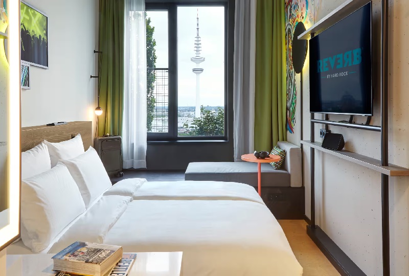 The interior of the St. Pauli Hotel rooms; Photo Source: theguardian.com; Photographer: Unknown