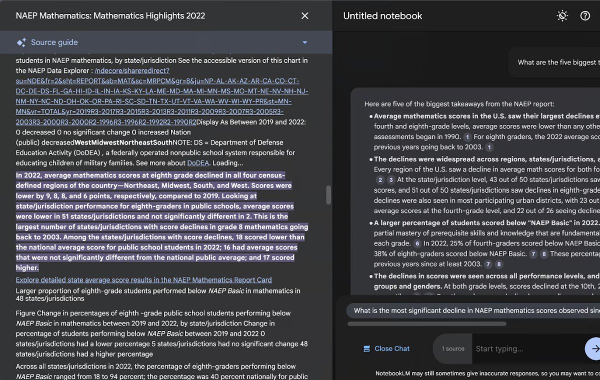 Reference to Resources in Notebook LM