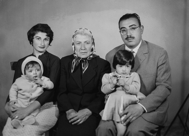 Parent and grandmother in a frame
