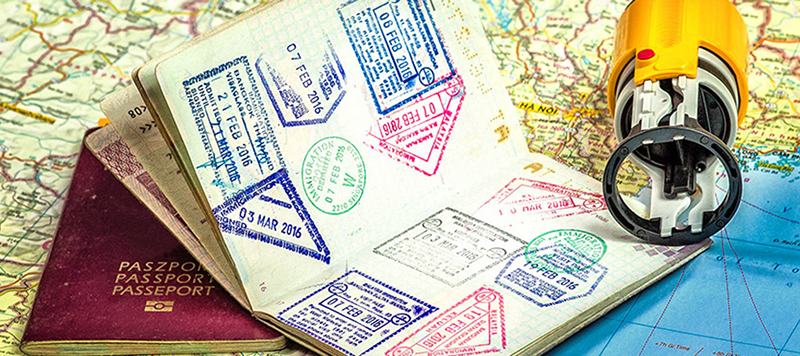Passport with multiple seals, Photo Source: samtik.com, Photographer: Unknown