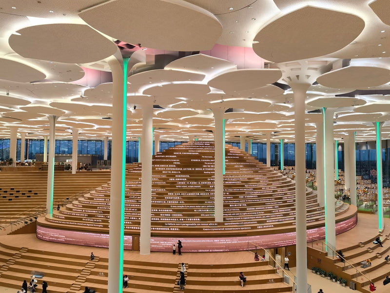   Beijing's Great Library, China; Photo Source: Theguardian; Photographer's name: Unknown 