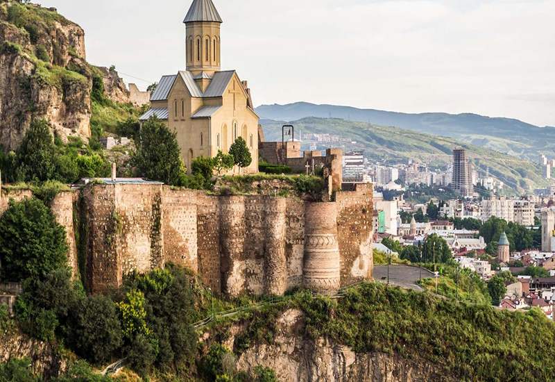 Narikala Castle in Tbilisi; Photo Source: Getyourguide.com, Photographer: Unknown