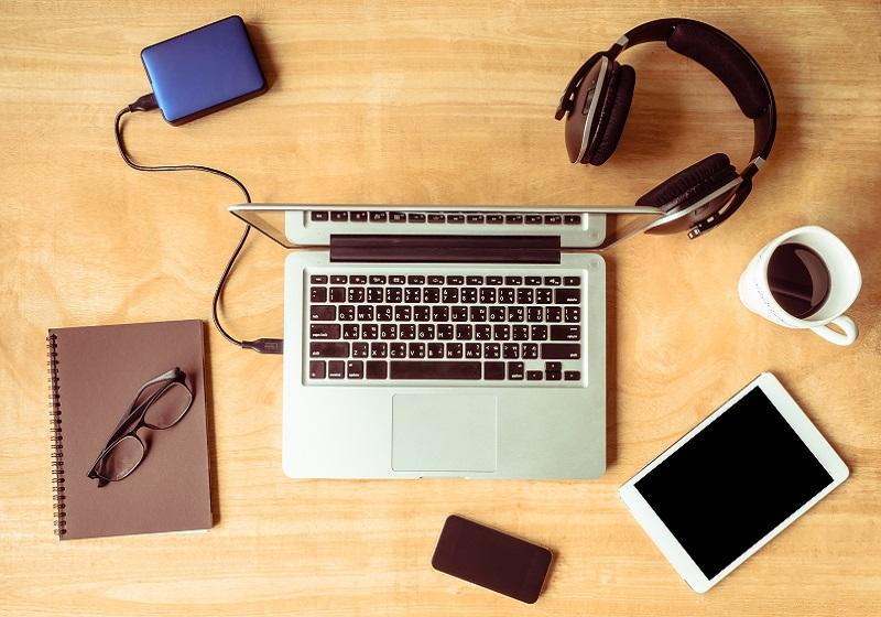 Laptop and tablet and headphones; Photo Source: vecteezy.com; Photographer: Thanuhattaphong