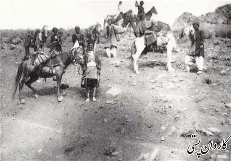 Caravan in the old days; Photo Source: Tasnimnews; Photographer's name: Unknown