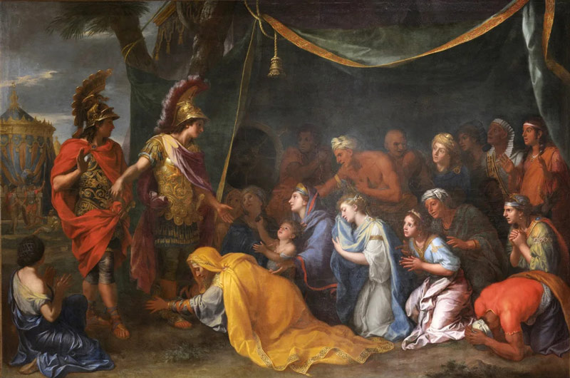 Darius III's mother in front of Alexander; Photo Source: CNN, Photographer: Unknown