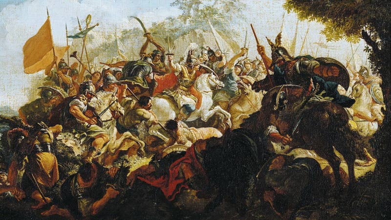 Alexander's Corps War with Iranians in the Gugal Battle; Photo Source: Warfare History Network, Photographer: Unknown