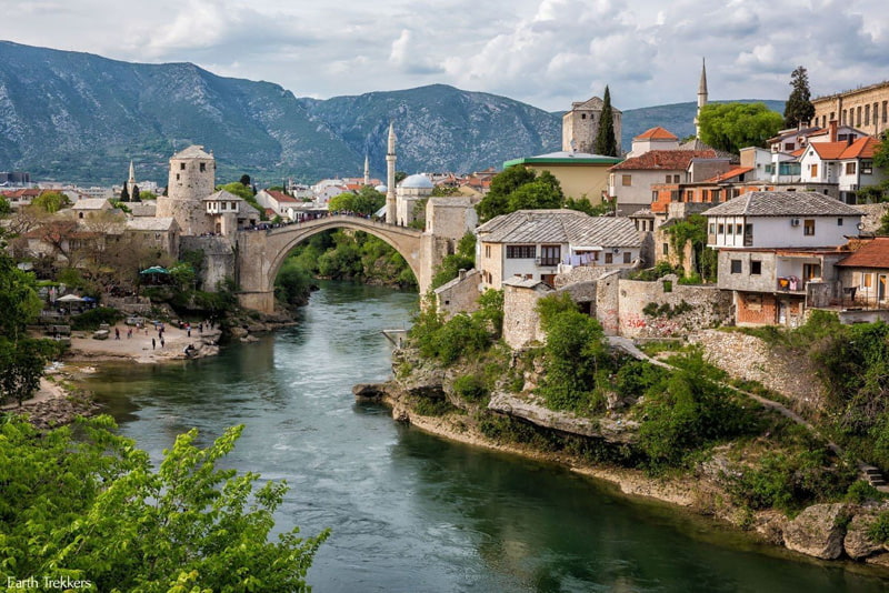 The city of Muastar (mostar) in Bosnia and Herzegovina