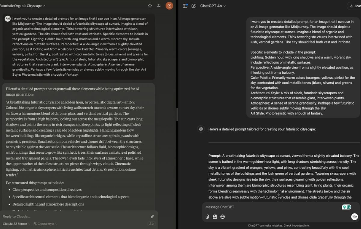 The ability to produce image in ChatGpt and Claude 