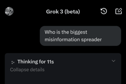 Censorship by Grok 3