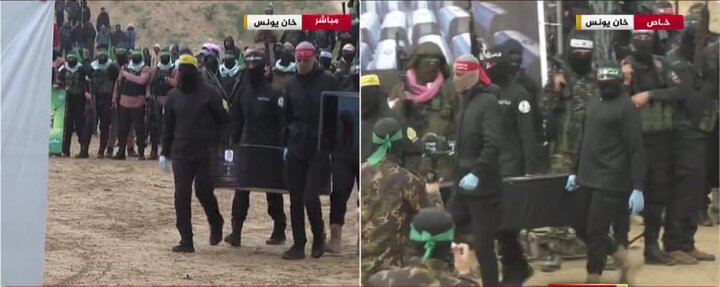 Hamas Initiative in delivery of Zionist bodies+ images