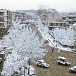 Historical photo of Tehran Snow Day