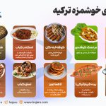Infographic of delicious Turkish food