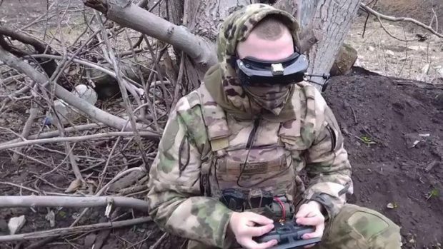 Blind; Russian soldiers with penetrating equipment