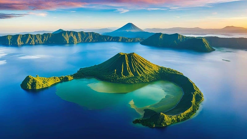 Lake Tal; Where the volcano and the spectacular nature come together