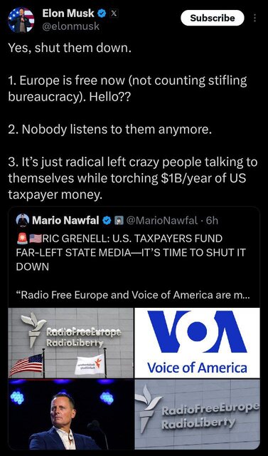 Musk called for the closure of