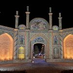 Semnan Citadel Gate at Night, Photo Source: Google Map, Photographer: Muslim Goldadi