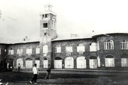 Historical photo of Rasht Municipality Square