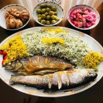 Vegetable Polo with Eid Norouz Fish, Photo Source: IMNA.IR, Unknown Photographer
