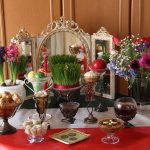 Haft -Sin table. Source: Wiki Media; Photographer: Roozitaa
