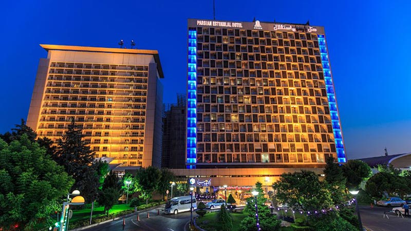 Western and East Towers of Parsian Hotel Tehran Independence; Photo Source: alef.ir; Photographer: Unknown