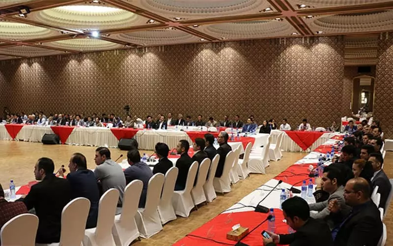 Conference in the Light Sea Hall of Parsian Esteghlal Hotel