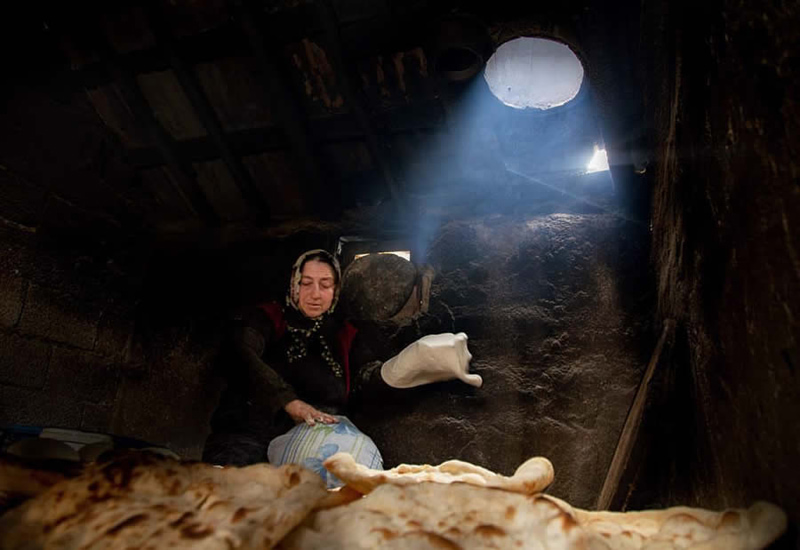 Chatting two Turkish rural old men