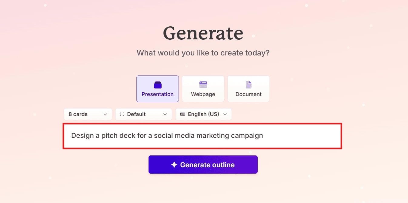 Making Presentation with Gamma AI  