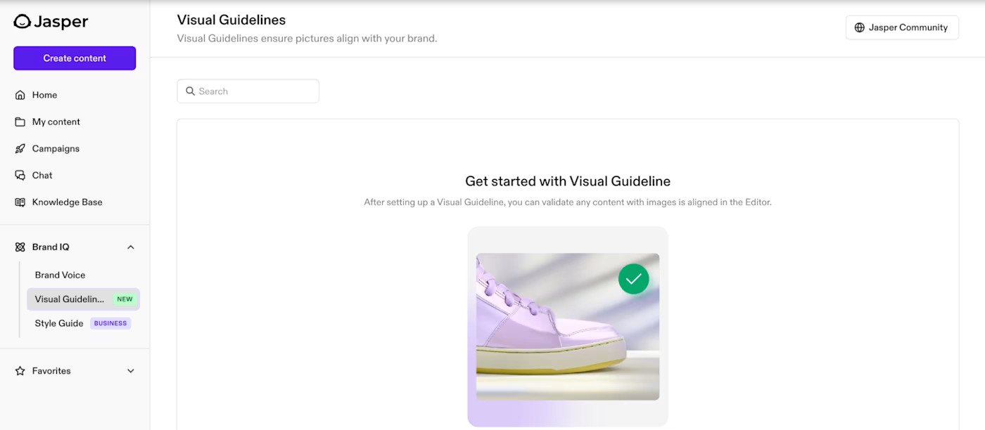 Visual Guidelines in Jasper's Artificial Intelligence