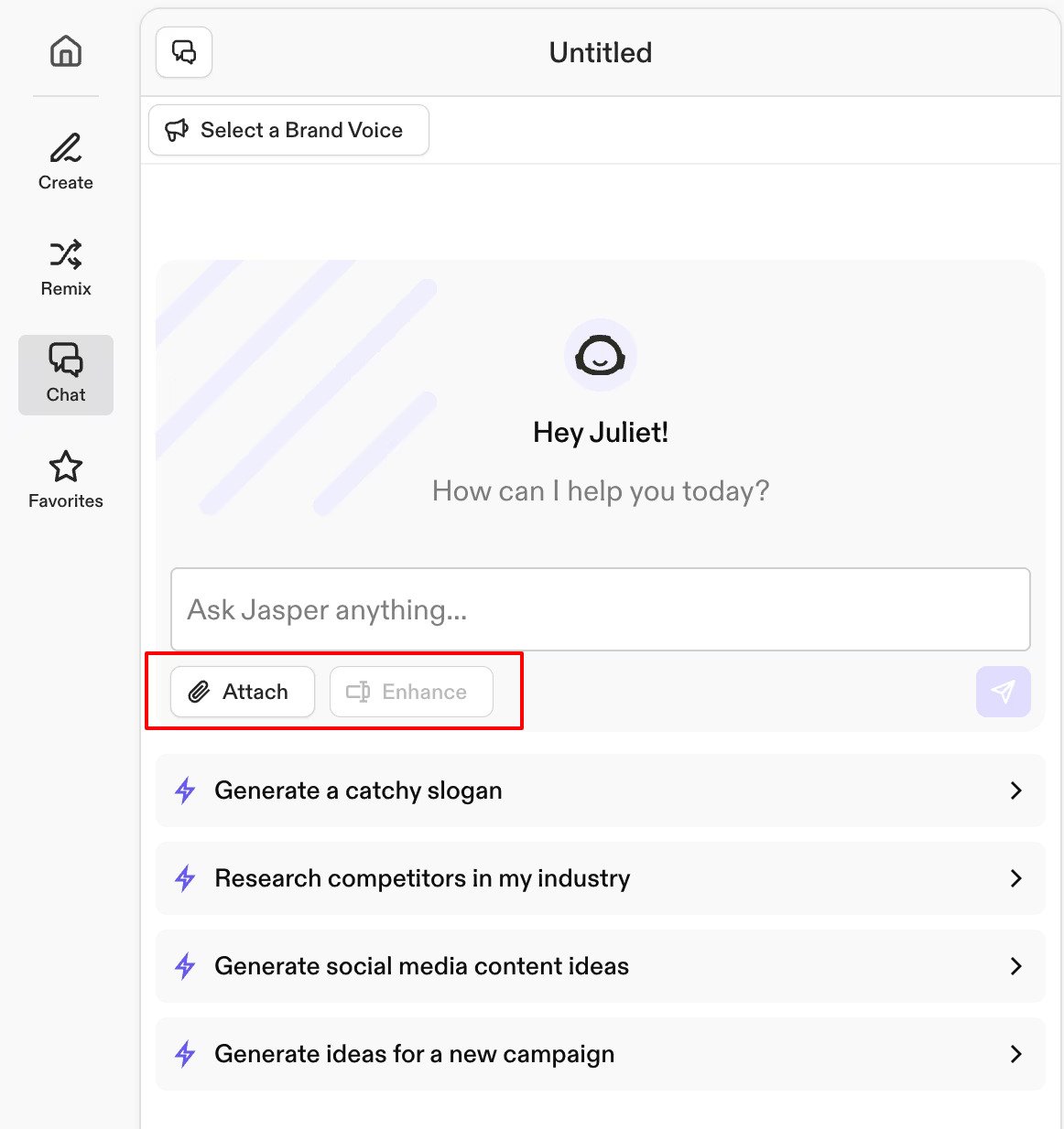 Chat Chat with Jasper's Artificial Intelligence