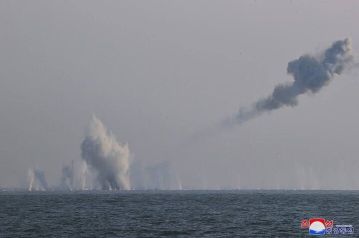 New Korea's new anti -aircraft missile system test+ images