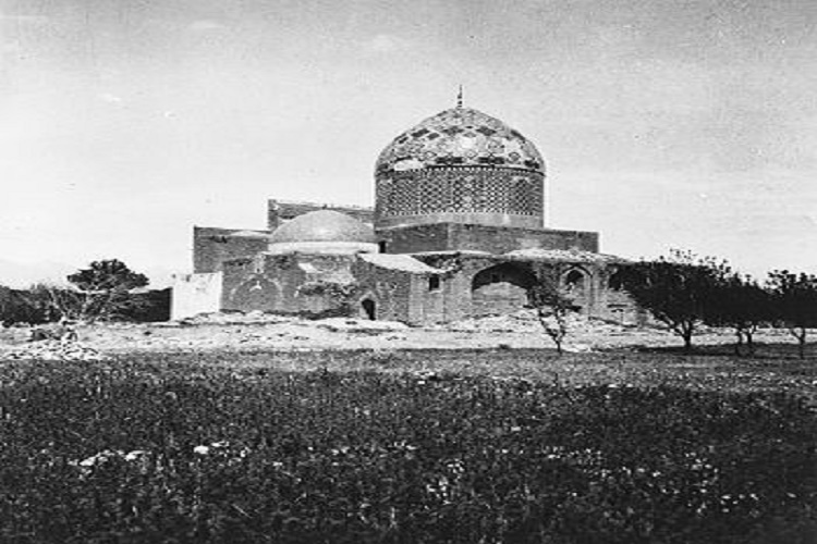 The old photo of the tomb of Khayyam