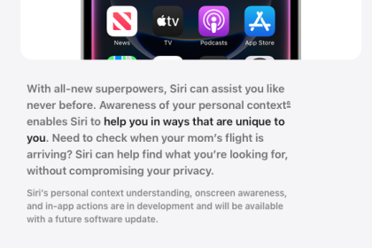 Delay in the supply of Siri artificial intelligence capabilities