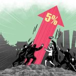 China's video/ targeting for economic growth of 5 % at 1