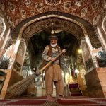 Vacuuming Mosque in Peshawar Pakistan on the occasion of the beginning of the holy month of Ramadan; Photo Source: Theguardian; Name of Photographer: Bilawal Arbab