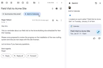 Gmail's new feature using Jamina