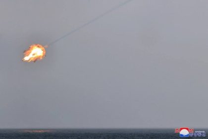 New Korea's new anti -aircraft missile system test+ images