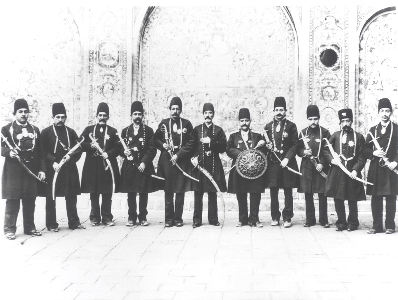 Qajar princes' memorial photo in Golestan Palace