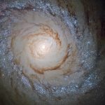 Starry explosion in the spiral galaxy