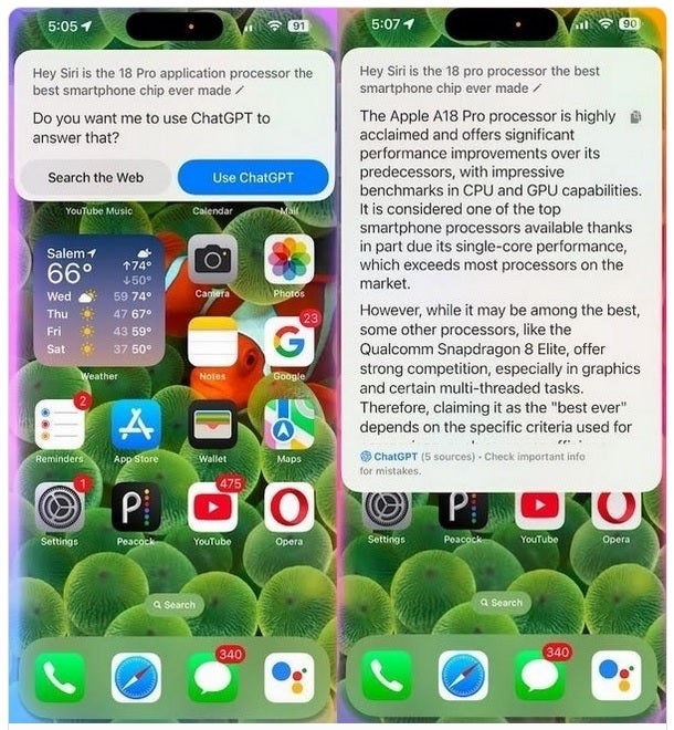 The LLM Siri conversation model will probably not be available until iOS 20