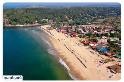 Baga Beach of the sights of Goa India