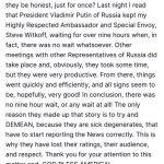 Trump rejected his Special Envoy in Russia