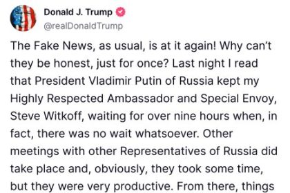 Trump rejected his Special Envoy in Russia