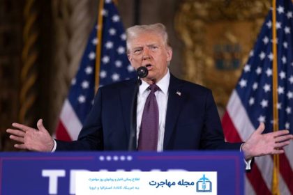 A picture of Trump's lectures and executive decree