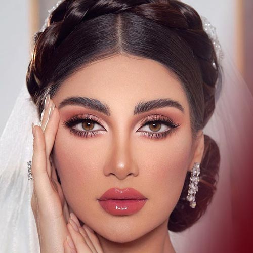 European and new bridal makeup model
