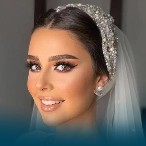 New and European bridal makeup model