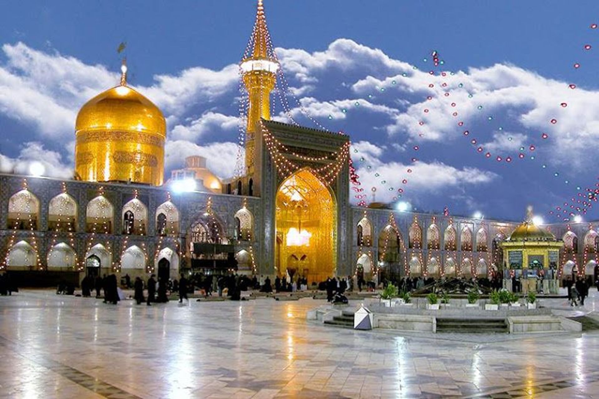 Imam Reza shrine courtyard