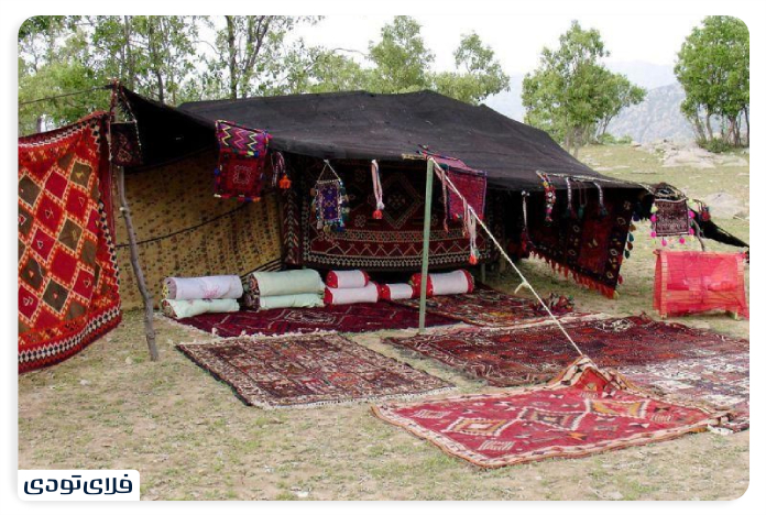 Arjan plain nomadic tents