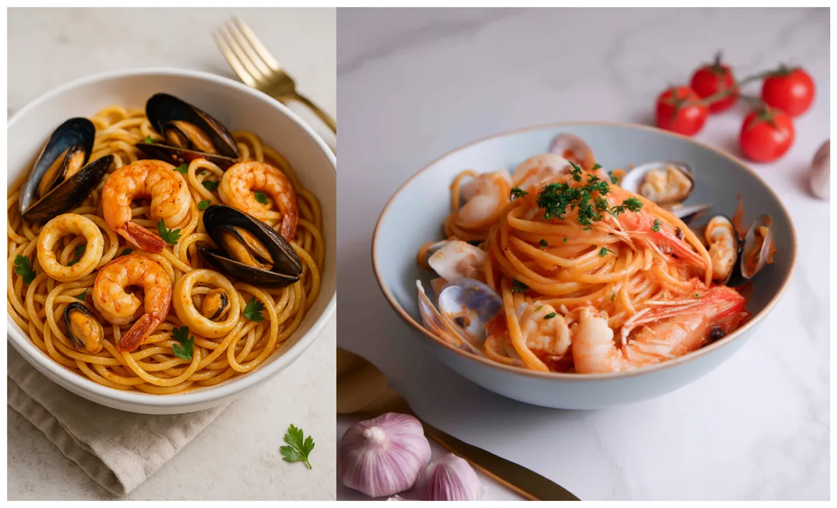 Two images of food made by ChatGpt and Midjourney.
