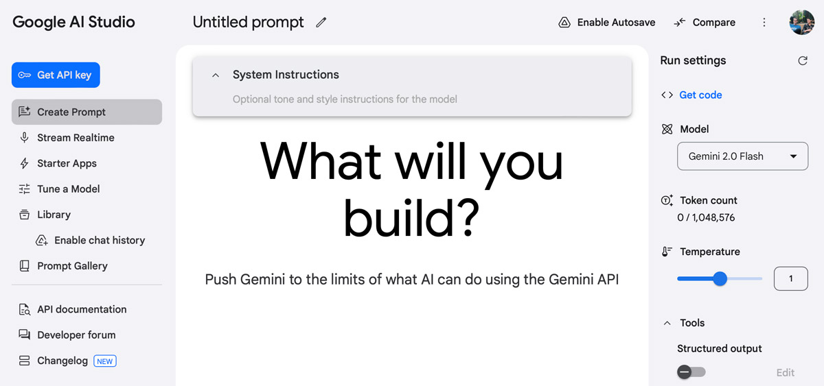 Google Artificial Intelligence Studio