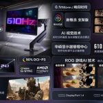 Asus unveiled the Gaming Monitor 610 Hz